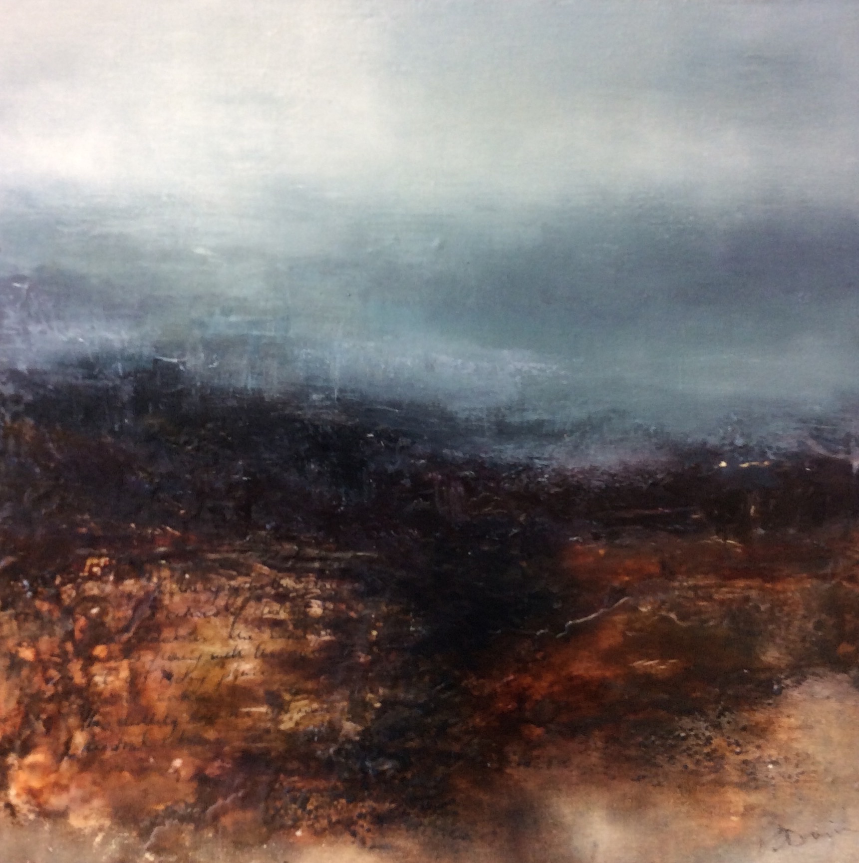 Embedded in the land  40cm x 40cm