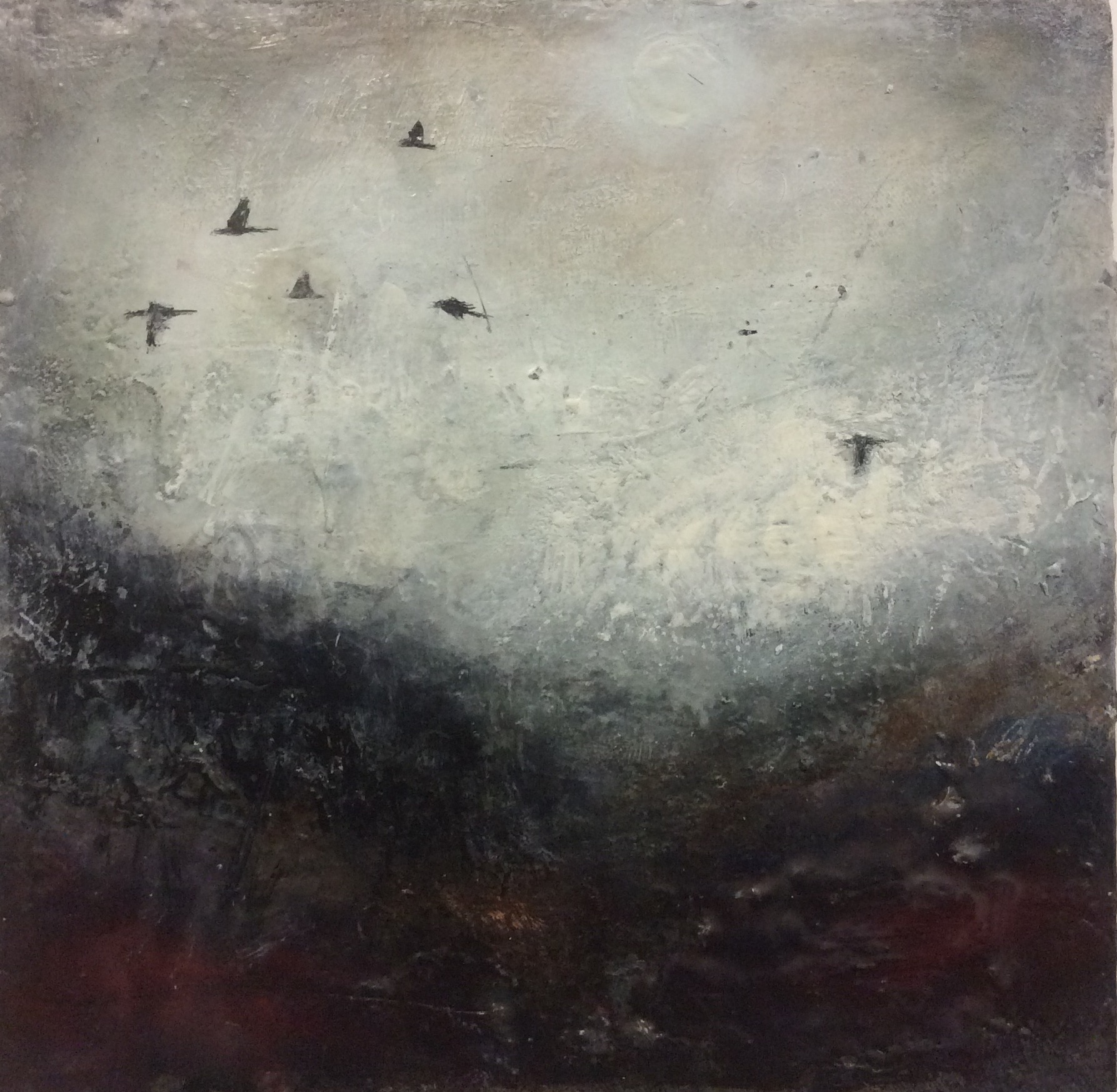 Where the crows fly 40cm x 40cm